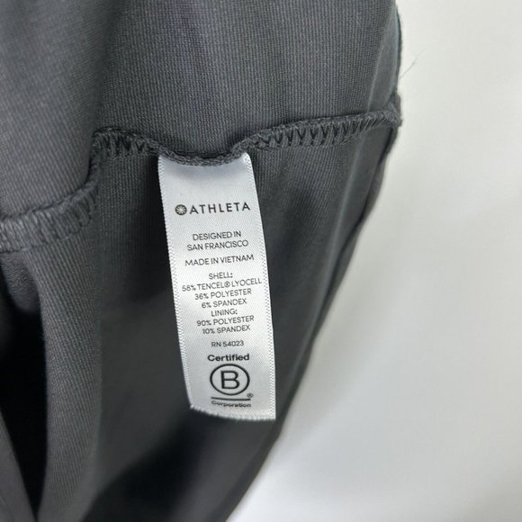 Athleta Deep Breath Bralette Dress Womens Size Small Black Olive - Picture 9 of 11